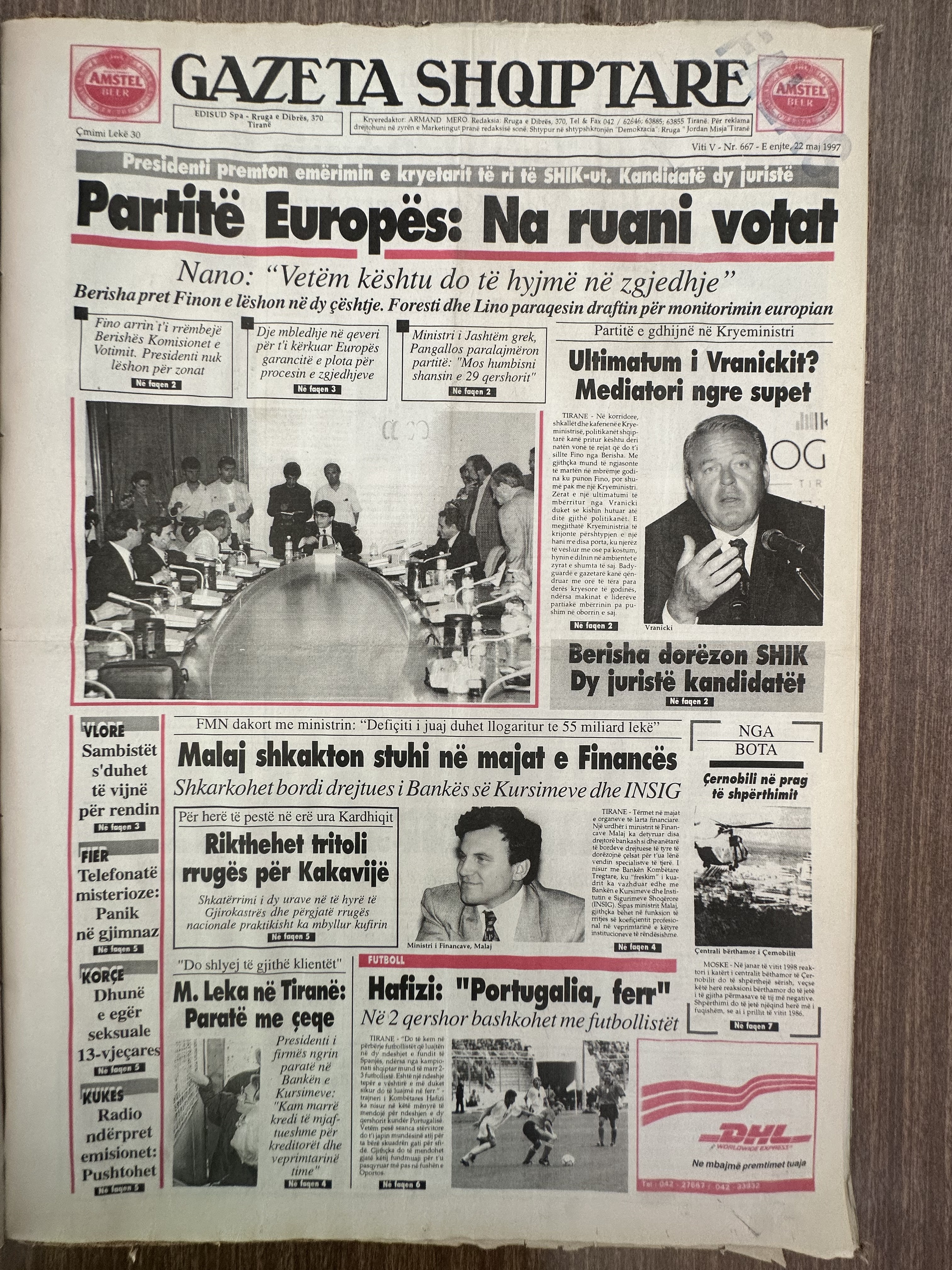 Gazeta Shqiptare 1997-05-22